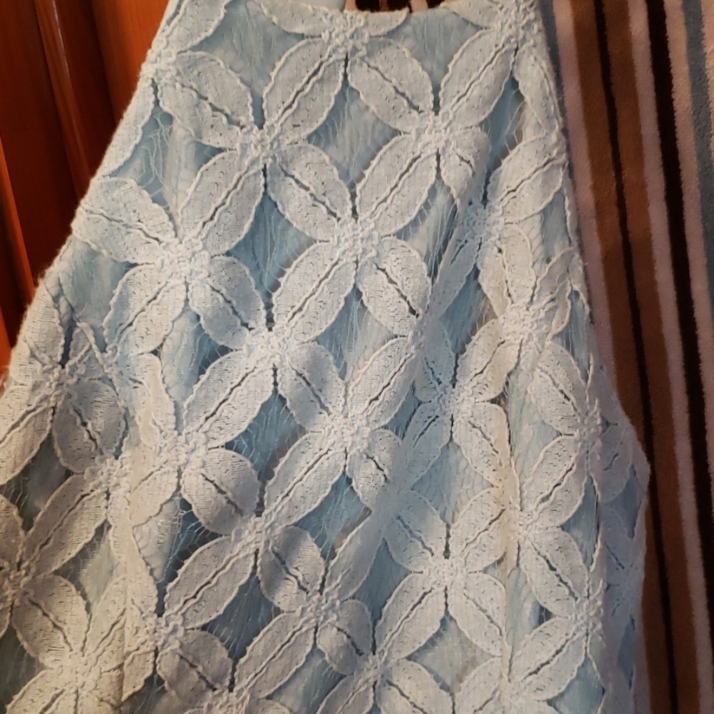 Light blue lace dress